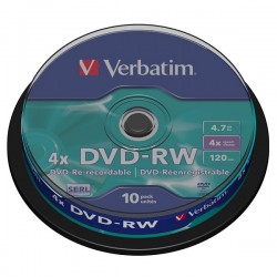 Płyta DVD-RW Verbatim 4 7GB...